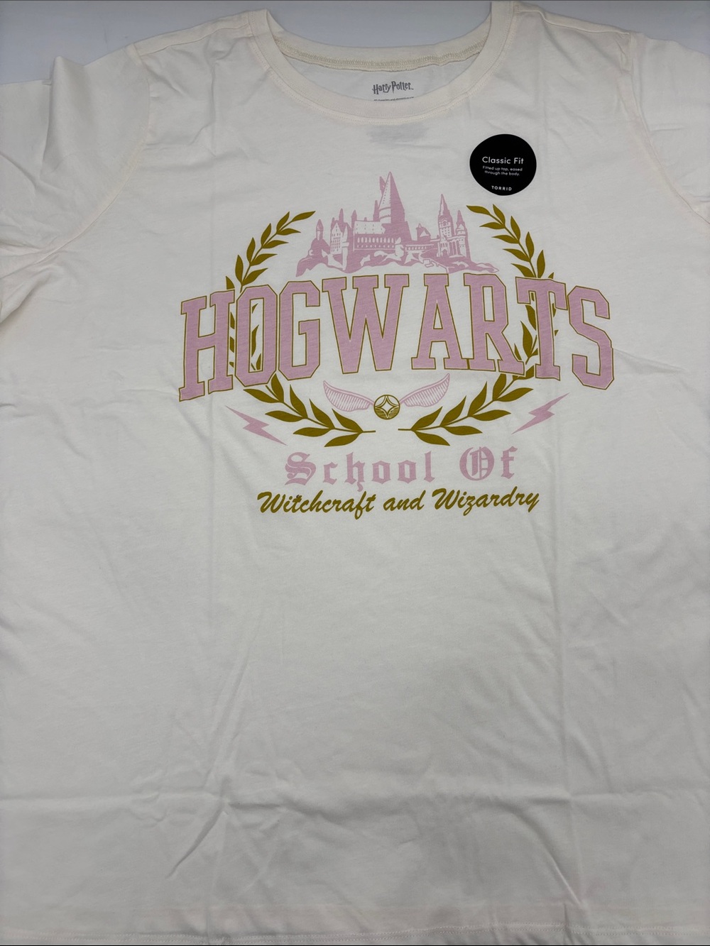 Torrid Harry Potter Classic Cotton Crew Tee in Whisper White